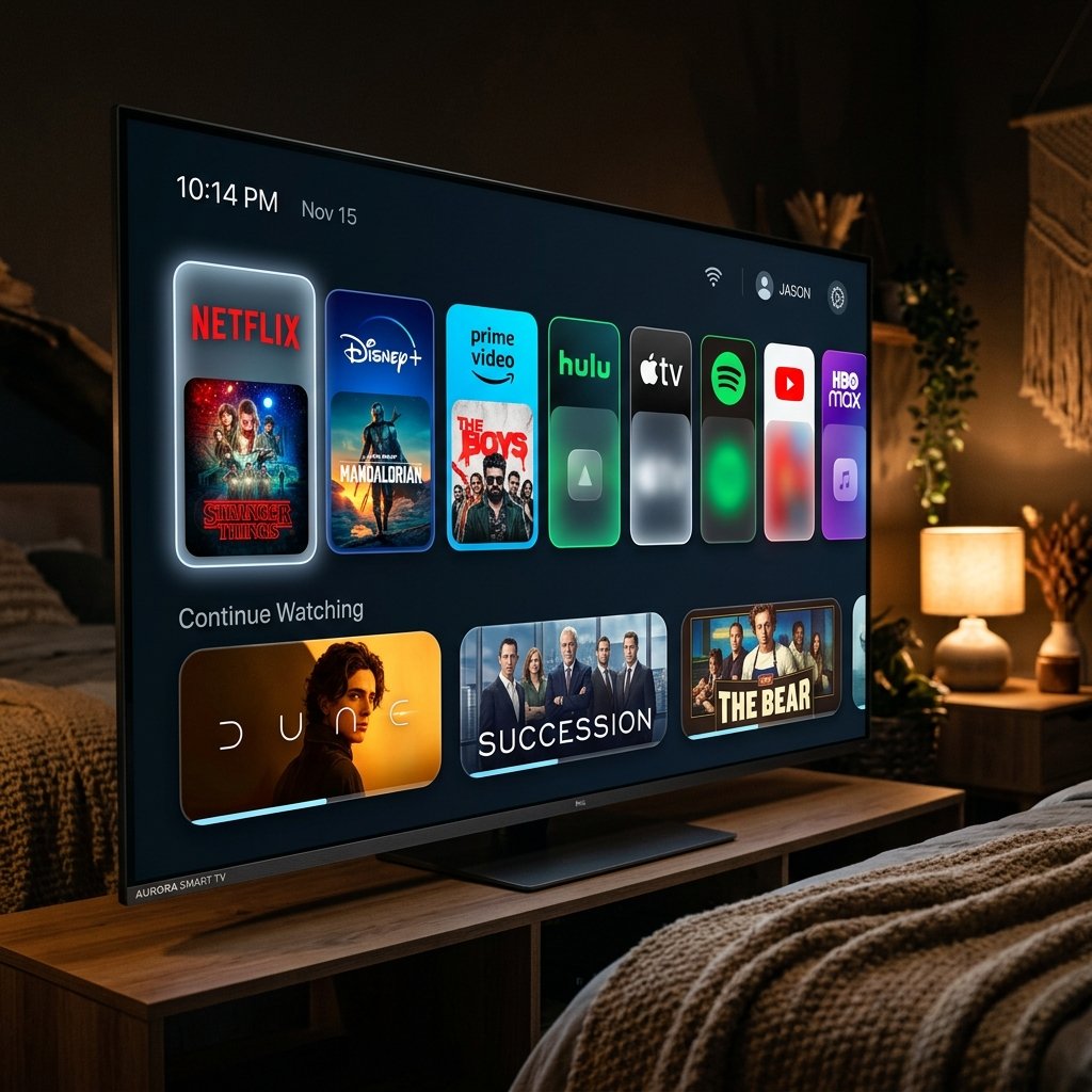 Smart TV Media Dashboard Hero