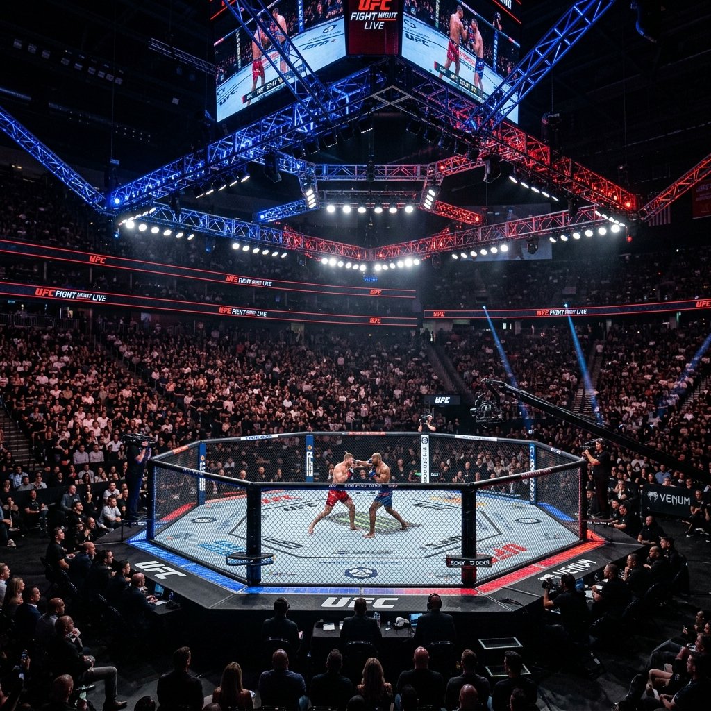 MMA Arena Octagon Cage Fight